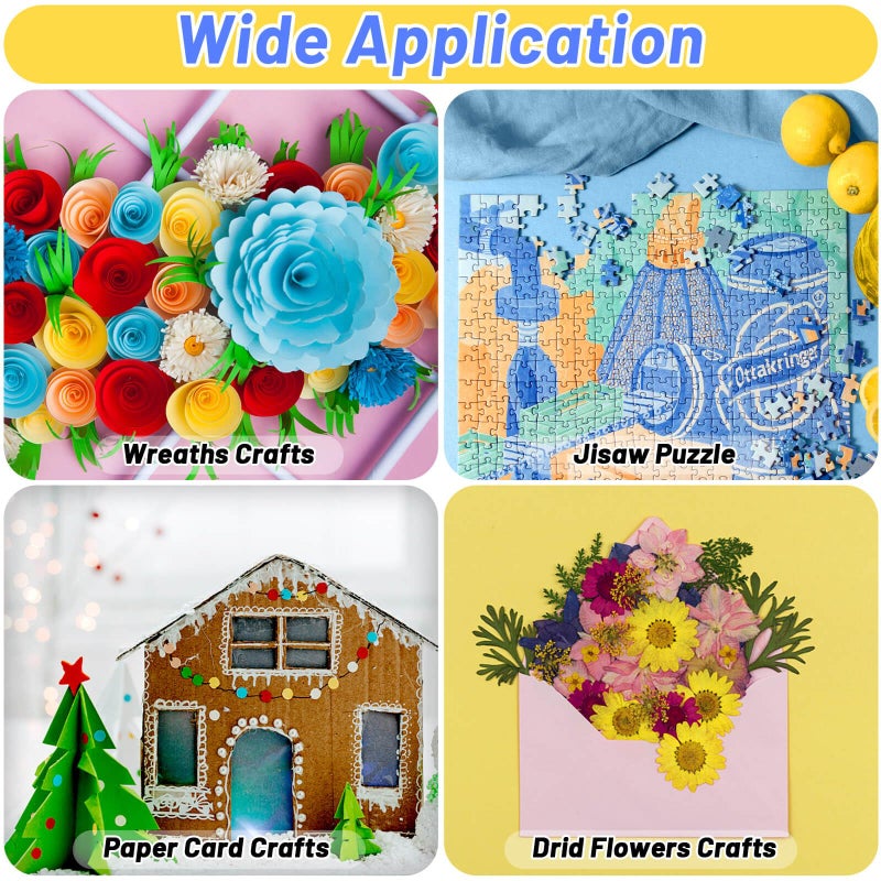 Modacraft 2 Pack 150ml Jigsaw Puzzle Glue with New Sponge Head, Suitable for 1000/3000/5000 Pieces of Paper and Wood Puzzle, Clear Quick Dry Jigsaw Puzzle Glue, Used of Paper Puzzles, 300ml in Total - Image 4